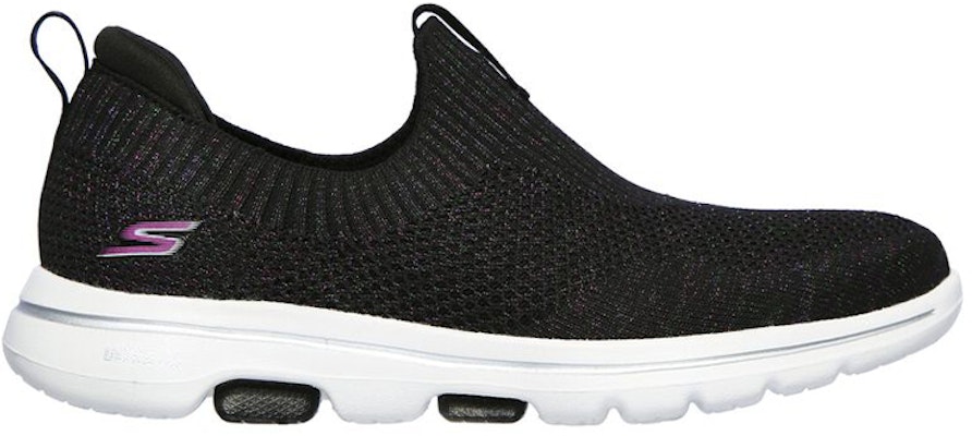 (W) 스케쳐스 고워크 5 레이지 슈즈 블랙 (Skechers Gowalk 5 Lazy Shoes Black) 124030-BKMT Order (W) 스케쳐스 고워크 5 레이지 슈즈 블랙 (Skechers Gowalk 5 Lazy Shoes Black) 124030-BKMT