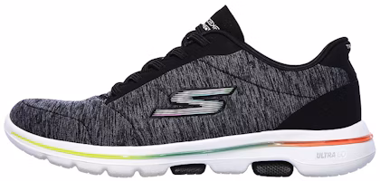 (Women) Skechers GOwalk 5 'Grey Comfort Casual' 124025-BKMT (Women) Skechers GOwalk 5 'Grey Comfort Casual' 124025-BKMT