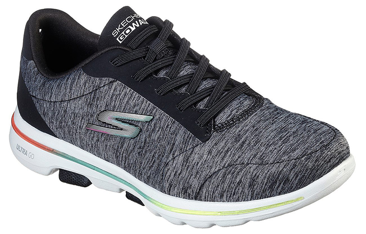 Lookbook (Women) Skechers GOwalk 5 'Grey Comfort Casual' 124025-BKMT