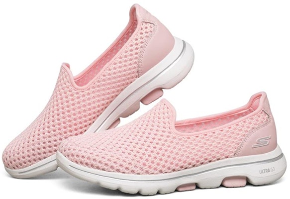 Skechers Gowalk 5 舒適透氣運動休閒鞋 女款 淺粉紅色 Lookbook Skechers Gowalk 5 舒適透氣運動休閒鞋 女款 淺粉紅色