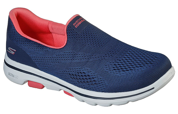 Shop (Women) Skechers GOwalk 5 Low-Top Casual Shoes 'Simplistic Comfort Blue' 124033-NVCL