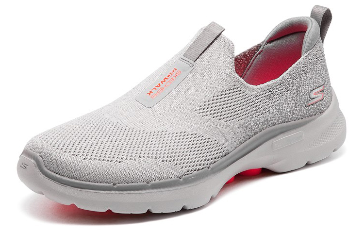 Order (W) 스케쳐스 고워크 6 심플 컴포트 로우탑 (Skechers Gowalk 6 Simple Comfort Low-top) 124502-GYCL