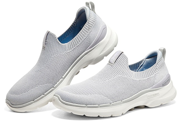 (W) Skechers Go Walk 6 'Abu Terang' 124530-LTGY Shop (W) Skechers Go Walk 6 'Abu Terang' 124530-LTGY