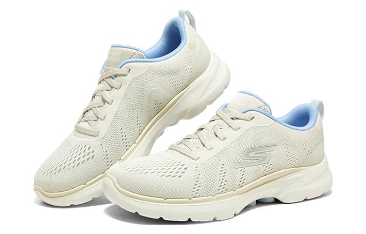 Lookbook (W) Skechers GoWalk 6 'Blanco Azul' 124623-NTLB