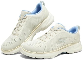 (W) Skechers GoWalk 6 'Putih Biru' 124623-NTLB Lookbook (W) Skechers GoWalk 6 'Putih Biru' 124623-NTLB