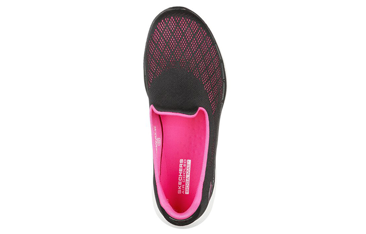 Shop (W) Skechers GOwalk 6 宇宙力便鞋 黑色/粉色 124522-BKHP