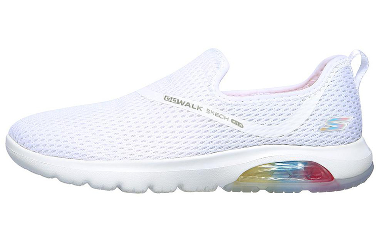 (Women) Skechers GOwalk Air 'White Comfort Slip-On' 124073-WHT