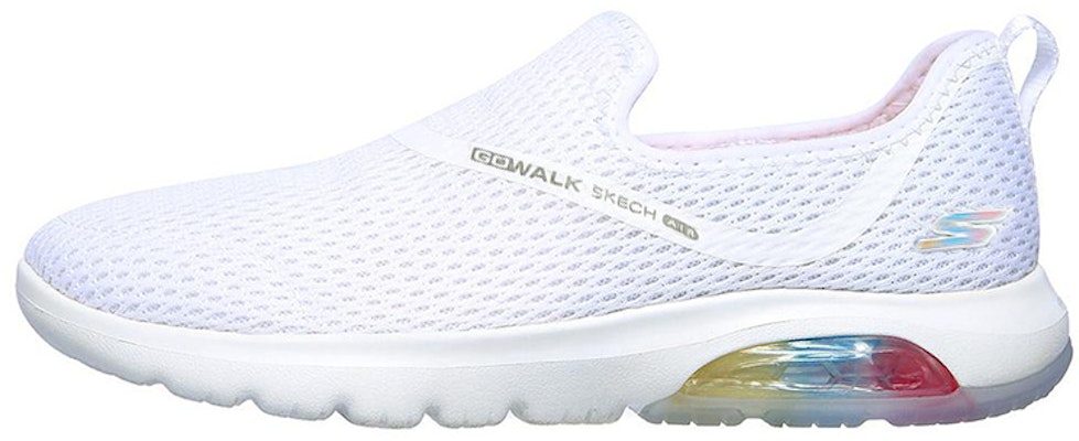 (Women) Skechers GOwalk Air 'White Comfort Slip-On' 124073-WHT Buy (Women) Skechers GOwalk Air 'White Comfort Slip-On' 124073-WHT