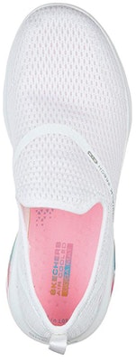 Skechers GOwalk Air 耐磨舒適 懶人運動休閒鞋 女款 白 Shop Skechers GOwalk Air 耐磨舒適 懶人運動休閒鞋 女款 白