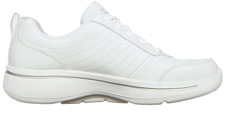 Skechers Gowalk Arch Fit-Blazing Path 輕便透氣休閒跑步鞋 女款 白 Order Skechers Gowalk Arch Fit-Blazing Path 輕便透氣休閒跑步鞋 女款 白