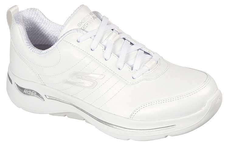 Lookbook (Women) Skechers Gowalk Arch Fit-Blazing Path 'White Casual Running' 124413-WHT