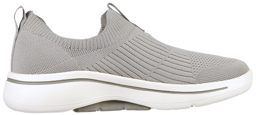 Skechers Gowalk Arch Fit-Iconic 舒適透氣 一腳蹬運動休閒鞋 女款 灰色 Order Skechers Gowalk Arch Fit-Iconic 舒適透氣 一腳蹬運動休閒鞋 女款 灰色