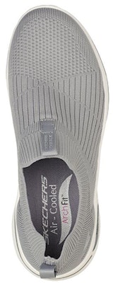 Skechers Gowalk Arch Fit-Iconic 舒適透氣 一腳蹬運動休閒鞋 女款 灰色 Shop Skechers Gowalk Arch Fit-Iconic 舒適透氣 一腳蹬運動休閒鞋 女款 灰色