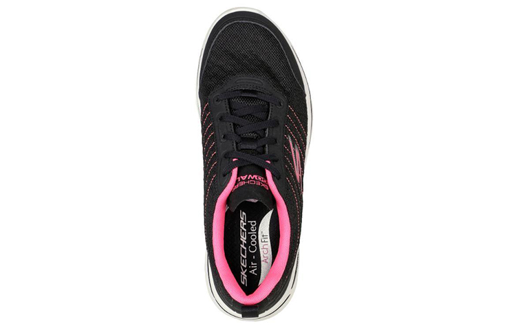 Shop (W) Skechers Gowalk Arch Fit-True Vision Nero/Rosa 124484-BKPK