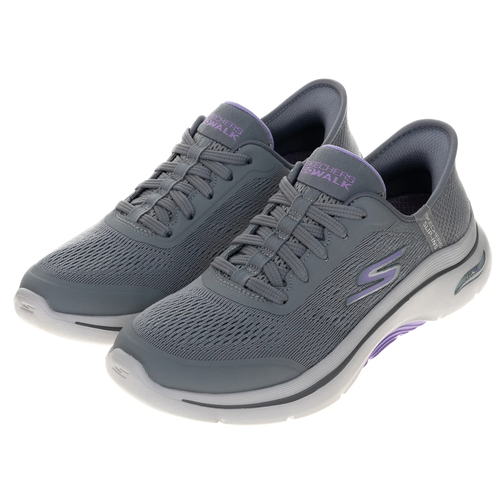 (Women) Skechers GOwalk Arch Fit 2.0 Walking Shoes Gray Ash 125319GYLV