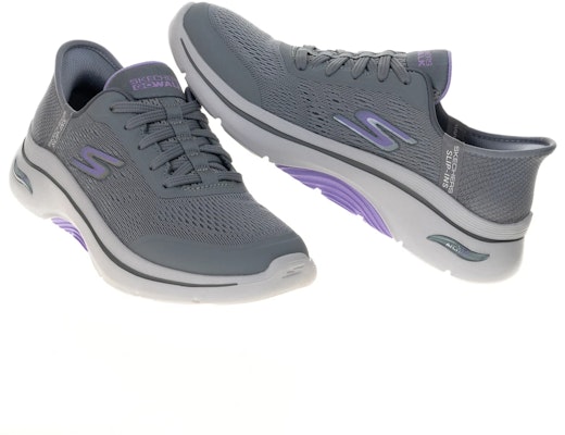 (Women) Skechers GOwalk Arch Fit 2.0 Walking Shoes Gray Ash 125319GYLV Lookbook (Women) Skechers GOwalk Arch Fit 2.0 Walking Shoes Gray Ash 125319GYLV