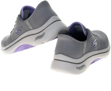 (W) Skechers GOwalk Arch Fit 2.0 Kasut Jalan Kelabu Ash 125319GYLV Shop (W) Skechers GOwalk Arch Fit 2.0 Kasut Jalan Kelabu Ash 125319GYLV