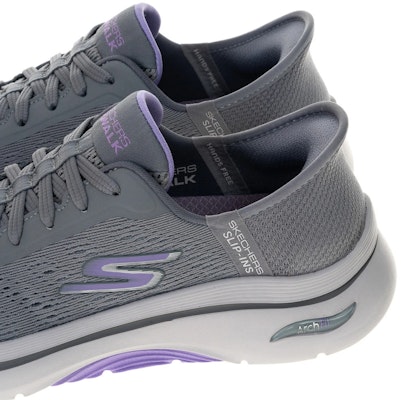 (Women) Skechers GOwalk Arch Fit 2.0 Walking Shoes Gray Ash 125319GYLV Details for (Women) Skechers GOwalk Arch Fit 2.0 Walking Shoes Gray Ash 125319GYLV