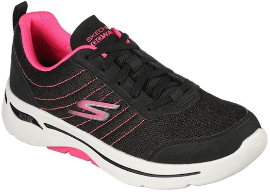 (Women) Skechers Gowalk Arch Fit-True Vision Black/Pink 124484-BKPK Lookbook (Women) Skechers Gowalk Arch Fit-True Vision Black/Pink 124484-BKPK