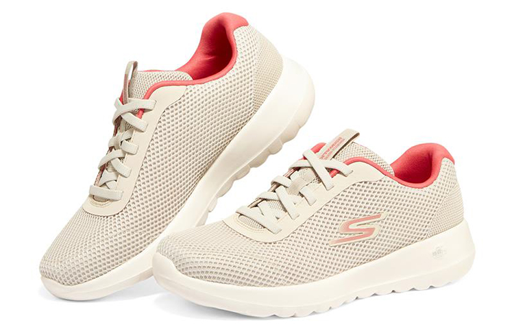 Lookbook (W) Skechers GOwalk Joy Light Motion ''Bianco Sporco Rosa'' 124707-OFPK