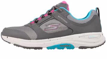 (Women) Skechers Gowalk Outdoors - River Path 'Grey Pink Blue' 124428-GYMT (Women) Skechers Gowalk Outdoors - River Path 'Grey Pink Blue' 124428-GYMT