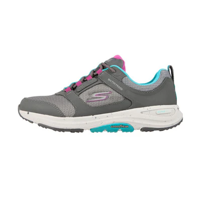 (W) Skechers Gowalk Outdoors - River Path 'Grey Pink Blue'