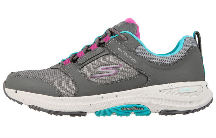 (Women) Skechers Gowalk Outdoors - River Path 'Grey Pink Blue' 124428-GYMT