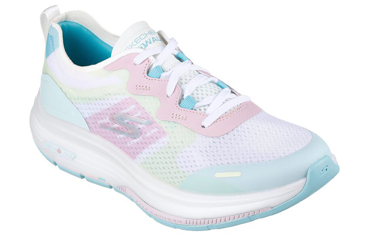 Lookbook (W) Skechers Gowalk Workout Walker 'Blanco Multicolor' 124939-WMLT