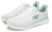 Order Skechers 緩震 低幫 跑步鞋 女款 白綠