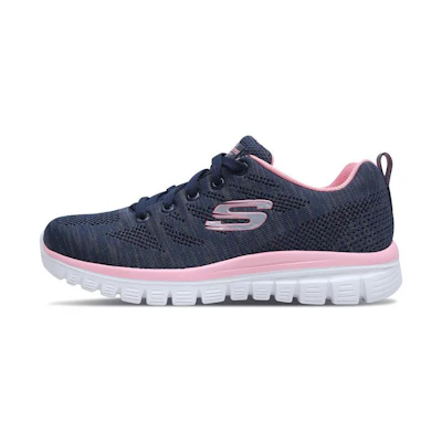 (W) Skechers Graceful 'Blue Pink'