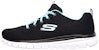 (W) Skechers Graceful Get Connected 'Hitam Biru' 12615-BKTQ