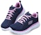 (W) Skechers Graceful Get Connected Kasut Larian Biru/Pink/Putih 12615-NVPK