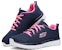(W) Skechers Graceful Get Connected Biru/Putih/Merah Jambu 12615-NVHP