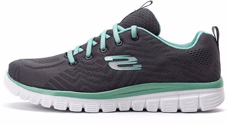 women-skechers-graceful-get-connected-grey-green-12615-ccgr