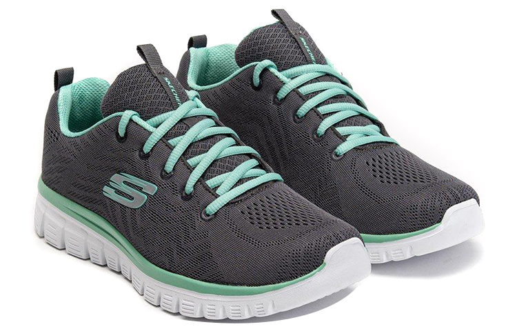 Lookbook (W) Skechers Graceful Get Connected 'Kelabu Hijau' 12615-CCGR