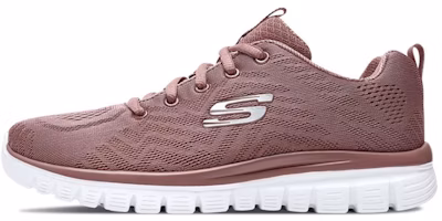 (Women) Skechers Graceful Get Connected Sneakers Pink/White 12615-MVE (Women) Skechers Graceful Get Connected Sneakers Pink/White 12615-MVE