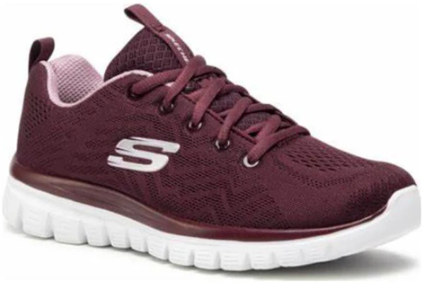(W) Skechers Graceful Get Connected 'Merah Kasual Low-Top Bernafas' 12615-WINE Lookbook (W) Skechers Graceful Get Connected 'Merah Kasual Low-Top Bernafas' 12615-WINE