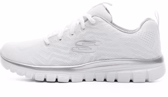 (Women) Skechers Graceful Get Connected 'White Silver' 12615-WSL (Women) Skechers Graceful Get Connected 'White Silver' 12615-WSL