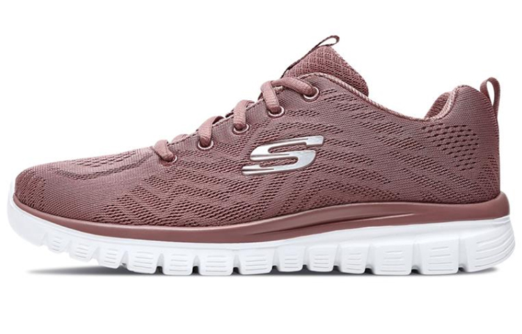 (Women) Skechers Graceful Get Connected Sneakers Pink/White 12615-MVE