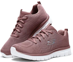 Lookbook (W) Skechers Graceful Get Connected Sepatu Sneakers Pink/Putih 12615-MVE