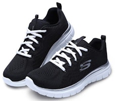 Skechers 優雅款 低筒 運動休閒鞋 女款 黑色 Lookbook Skechers 優雅款 低筒 運動休閒鞋 女款 黑色