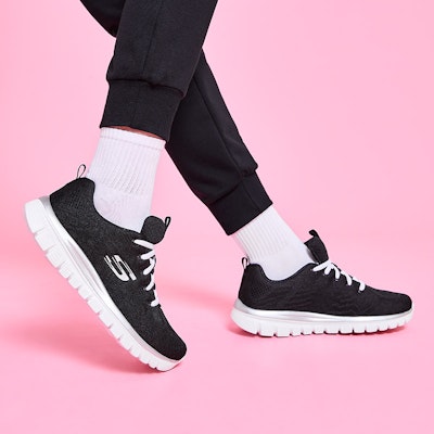 (W) 스케쳐스 그레이스풀 블랙 (Skechers Graceful Black) 12615-BKW Sizing (W) 스케쳐스 그레이스풀 블랙 (Skechers Graceful Black) 12615-BKW