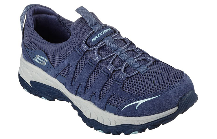 Lookbook (W) Skechers Grand Peak ''Baskets Basses Confort Sport Décontracté Bleu'' 180033-NVY
