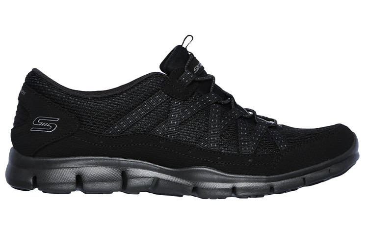 Order (W) Skechers Gratis Baskets Basses Running Noires 22823-BBK