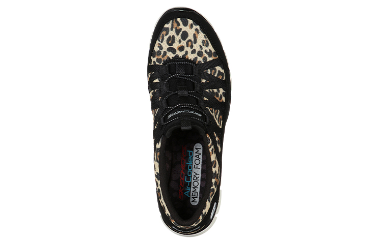 Lookbook (W) Skechers Gratis Low-Top Laufschuhe Schwarz/Braun 104009-LPD