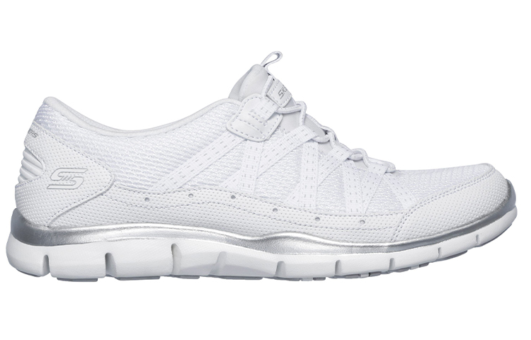 Order (W) Kasut Larian Skechers Gratis Low-Top Putih 22823-WSL