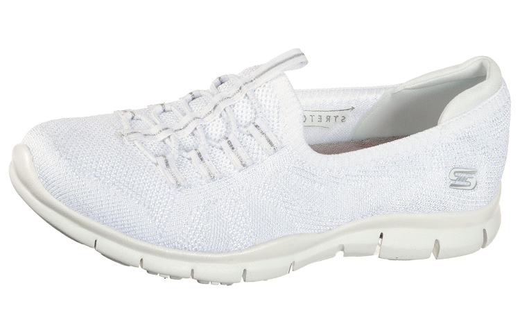(Women) Skechers Gratis Slip-On 'More Playful White' 104151-WHT