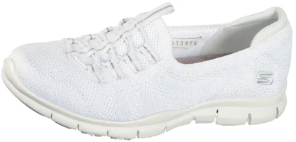 (Women) Skechers Gratis Slip-On 'More Playful White' 104151-WHT (Women) Skechers Gratis Slip-On 'More Playful White' 104151-WHT