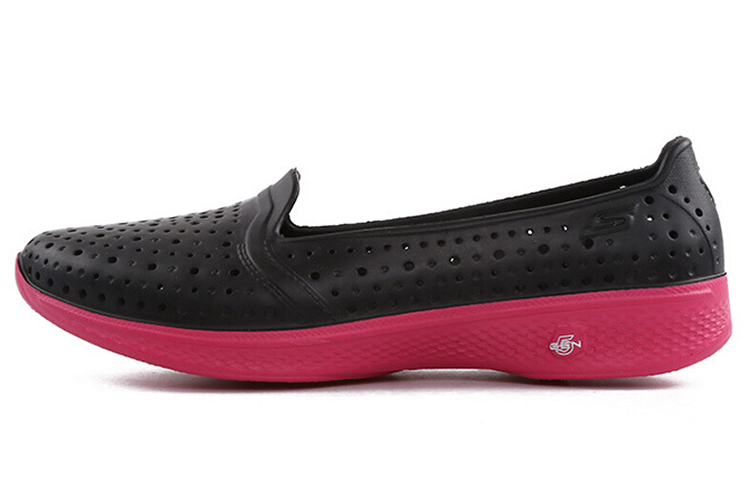 (Women) Skechers H2 Go Loafers Black/Pink 14690-BKHP