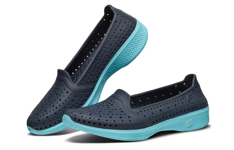 Lookbook (W) Skechers H2 Go Instappers Blauw 14690-NVBL